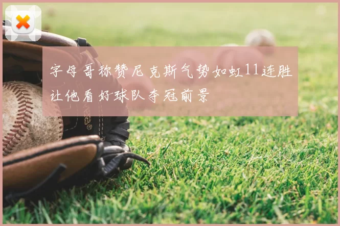 字母哥称赞尼克斯气势如虹11连胜让他看好球队夺冠前景